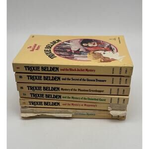 Trixie Belden Books #3, 8, 17, 18, 19, 31 Kathryn Kenny 1977 Oval PB Lot Of 6